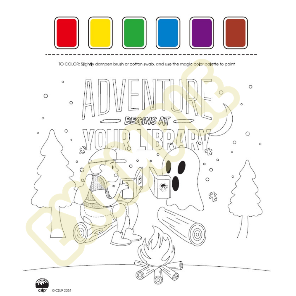 Adventure Begins at Your Library Large Tabletop Coloring Sheet –  Collaborative Summer Library Program Store