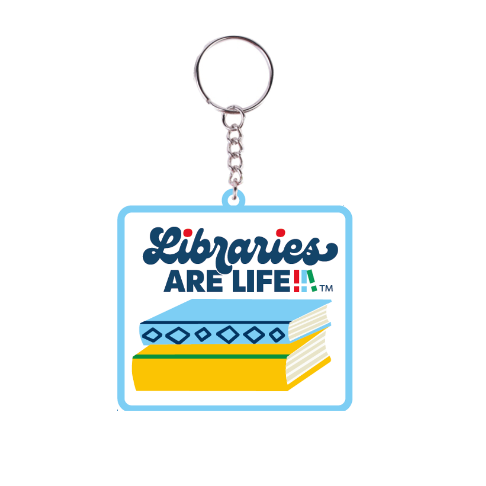 Libraries Are Life Keychain