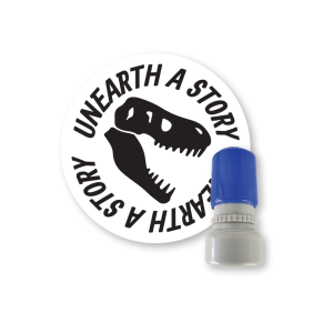 Dino Skull Rubber Stamp